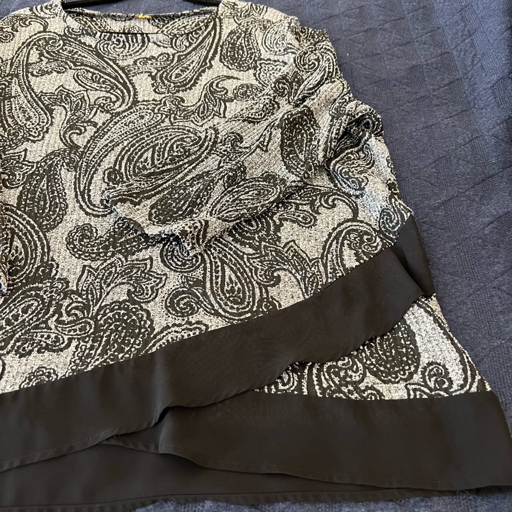 Ruby Rd black/Gray blouse size 1X - Picture 5 of 7